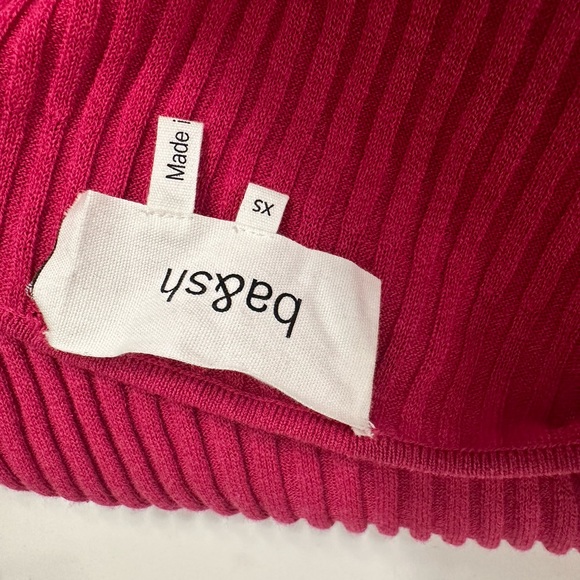 Ba&sh pink midi dress a lot of stretch! Fits an XS BNWT - Picture 8 of 11